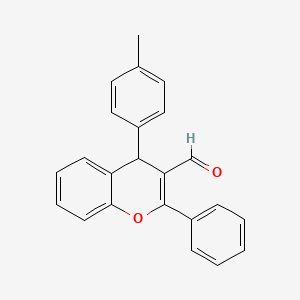 molecular formula C23H18O2 B4926974 4-(4-methylphenyl)-2-phenyl-4H-chromene-3-carbaldehyde 