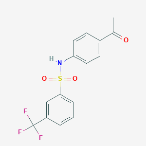 N-(4-acetylphenyl)-3-(trifluoromethyl)benzenesulfonamide