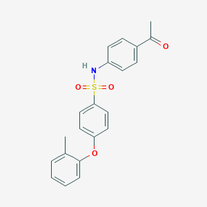 molecular formula C21H19NO4S B492699 N-(4-乙酰苯基)-4-(2-甲基苯氧基)苯磺酰胺 CAS No. 667913-52-2