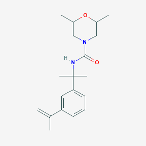 molecular formula C19H28N2O2 B4927004 N-[1-(3-isopropenylphenyl)-1-methylethyl]-2,6-dimethyl-4-morpholinecarboxamide 