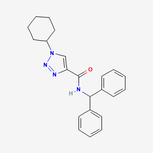 molecular formula C22H24N4O B4927014 1-cyclohexyl-N-(diphenylmethyl)-1H-1,2,3-triazole-4-carboxamide 