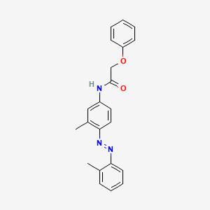 molecular formula C22H21N3O2 B4927030 N-{3-methyl-4-[(2-methylphenyl)diazenyl]phenyl}-2-phenoxyacetamide 