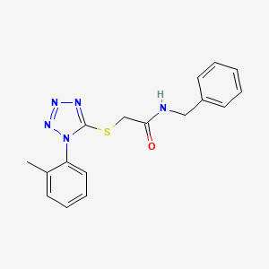 molecular formula C17H17N5OS B4927039 N-benzyl-2-{[1-(2-methylphenyl)-1H-tetrazol-5-yl]thio}acetamide 