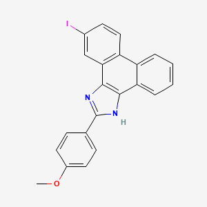 molecular formula C22H15IN2O B4927069 10-iodo-2-(4-methoxyphenyl)-1H-phenanthro[9,10-d]imidazole 