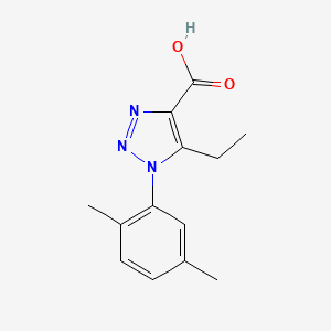 molecular formula C13H15N3O2 B4927077 1-(2,5-dimethylphenyl)-5-ethyl-1H-1,2,3-triazole-4-carboxylic acid 