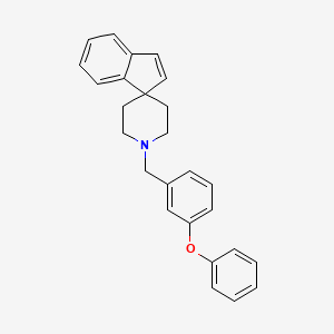 molecular formula C26H25NO B4927094 1'-(3-phenoxybenzyl)spiro[indene-1,4'-piperidine] 