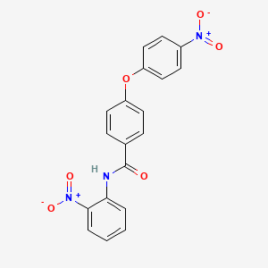 molecular formula C19H13N3O6 B4927128 4-(4-nitrophenoxy)-N-(2-nitrophenyl)benzamide 