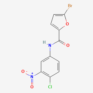 molecular formula C11H6BrClN2O4 B4927160 5-bromo-N-(4-chloro-3-nitrophenyl)-2-furamide 