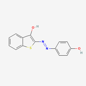molecular formula C14H10N2O2S B4927173 2-[(4-hydroxyphenyl)diazenyl]-1-benzothiophene-3-ol 