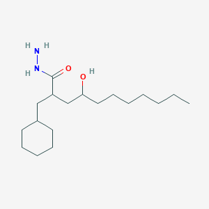 2-(cyclohexylmethyl)-4-hydroxyundecanohydrazide