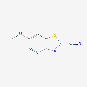 molecular formula C9H6N2OS B049272 2-氰基-6-甲氧基苯并噻唑 CAS No. 943-03-3
