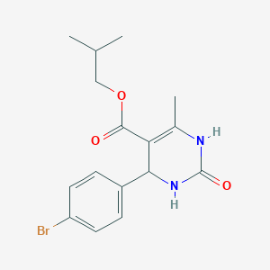 molecular formula C16H19BrN2O3 B4927213 isobutyl 4-(4-bromophenyl)-6-methyl-2-oxo-1,2,3,4-tetrahydro-5-pyrimidinecarboxylate 