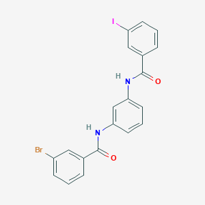 3-bromo-N-{3-[(3-iodobenzoyl)amino]phenyl}benzamide