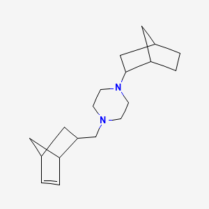 molecular formula C19H30N2 B4927250 1-(bicyclo[2.2.1]hept-5-en-2-ylmethyl)-4-bicyclo[2.2.1]hept-2-ylpiperazine 