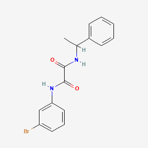 molecular formula C16H15BrN2O2 B4927293 N-(3-bromophenyl)-N'-(1-phenylethyl)ethanediamide 