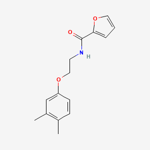 molecular formula C15H17NO3 B4927318 N-[2-(3,4-dimethylphenoxy)ethyl]-2-furamide 