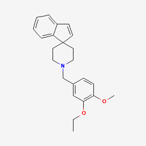 molecular formula C23H27NO2 B4927323 1'-(3-ethoxy-4-methoxybenzyl)spiro[indene-1,4'-piperidine] 