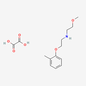 molecular formula C14H21NO6 B4927332 (2-methoxyethyl)[2-(2-methylphenoxy)ethyl]amine oxalate 