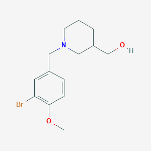 molecular formula C14H20BrNO2 B4927401 [1-(3-bromo-4-methoxybenzyl)-3-piperidinyl]methanol 