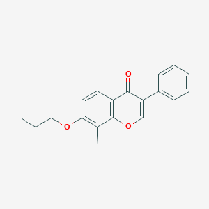 molecular formula C19H18O3 B4927459 8-methyl-3-phenyl-7-propoxy-4H-chromen-4-one 