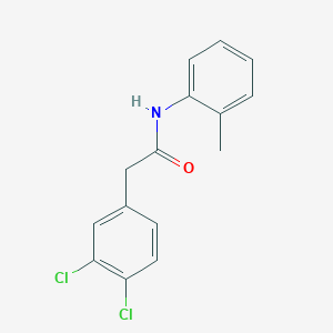 molecular formula C15H13Cl2NO B4927498 2-(3,4-dichlorophenyl)-N-(2-methylphenyl)acetamide 