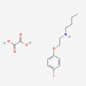 N-[2-(4-iodophenoxy)ethyl]-1-butanamine oxalate