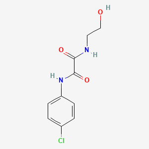 molecular formula C10H11ClN2O3 B4927533 N-(4-chlorophenyl)-N'-(2-hydroxyethyl)ethanediamide 
