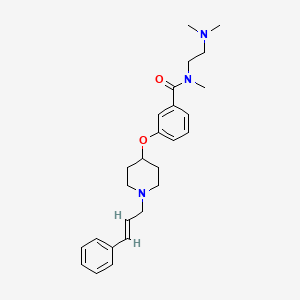 N-[2-(dimethylamino)ethyl]-N-methyl-3-({1-[(2E)-3-phenyl-2-propen-1-yl]-4-piperidinyl}oxy)benzamide