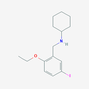 molecular formula C15H22INO B4927592 N-(2-ethoxy-5-iodobenzyl)cyclohexanamine 