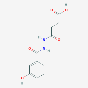 molecular formula C11H12N2O5 B4927601 4-[2-(3-hydroxybenzoyl)hydrazino]-4-oxobutanoic acid 
