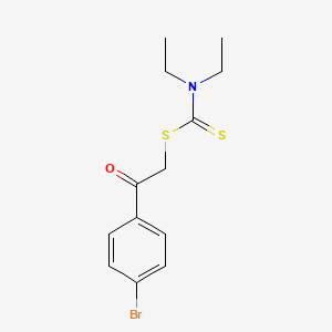 molecular formula C13H16BrNOS2 B4927604 2-(4-bromophenyl)-2-oxoethyl diethyldithiocarbamate 