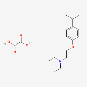 molecular formula C17H27NO5 B4927607 N,N-diethyl-2-(4-isopropylphenoxy)ethanamine oxalate 