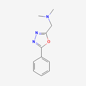 molecular formula C11H13N3O B4927624 N,N-dimethyl-1-(5-phenyl-1,3,4-oxadiazol-2-yl)methanamine 