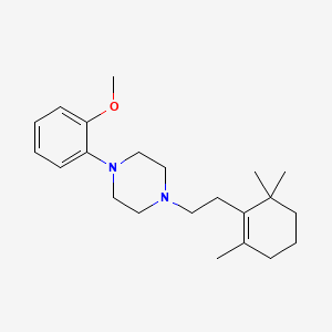 molecular formula C22H34N2O B4927659 1-(2-methoxyphenyl)-4-[2-(2,6,6-trimethyl-1-cyclohexen-1-yl)ethyl]piperazine 
