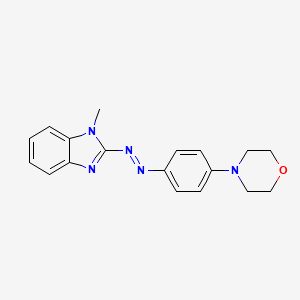 molecular formula C18H19N5O B4927742 1-methyl-2-{[4-(4-morpholinyl)phenyl]diazenyl}-1H-benzimidazole 