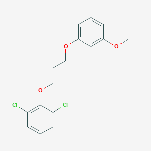 molecular formula C16H16Cl2O3 B4927767 1,3-dichloro-2-[3-(3-methoxyphenoxy)propoxy]benzene 