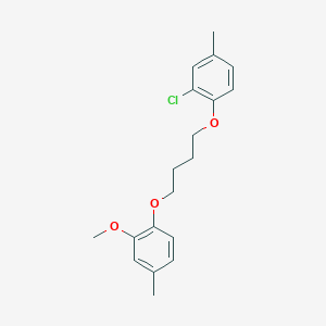 molecular formula C19H23ClO3 B4927802 2-chloro-1-[4-(2-methoxy-4-methylphenoxy)butoxy]-4-methylbenzene 