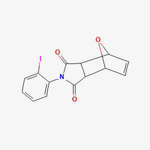 molecular formula C14H10INO3 B4927810 4-(2-iodophenyl)-10-oxa-4-azatricyclo[5.2.1.0~2,6~]dec-8-ene-3,5-dione 