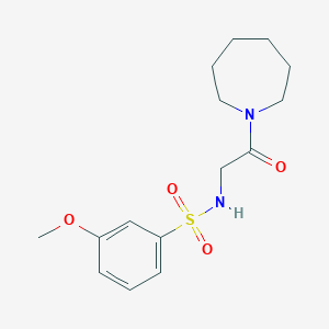 molecular formula C15H22N2O4S B492782 N-[2-(1-氮杂环戊基)-2-氧代乙基]-3-甲氧基苯磺酰胺 CAS No. 690245-97-7