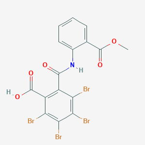 molecular formula C16H9Br4NO5 B4927844 2,3,4,5-tetrabromo-6-({[2-(methoxycarbonyl)phenyl]amino}carbonyl)benzoic acid 