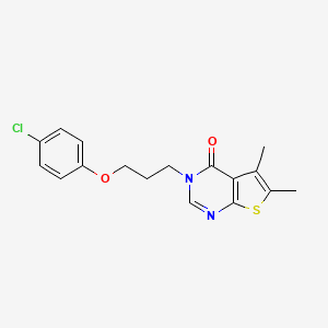 3-[3-(4-chlorophenoxy)propyl]-5,6-dimethylthieno[2,3-d]pyrimidin-4(3H)-one