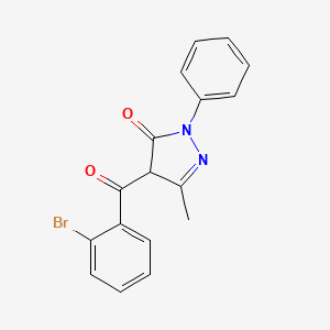 molecular formula C17H13BrN2O2 B4927873 4-(2-bromobenzoyl)-5-methyl-2-phenyl-2,4-dihydro-3H-pyrazol-3-one 