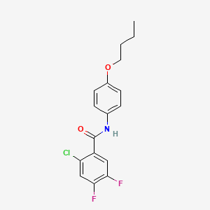molecular formula C17H16ClF2NO2 B4927917 N-(4-butoxyphenyl)-2-chloro-4,5-difluorobenzamide 