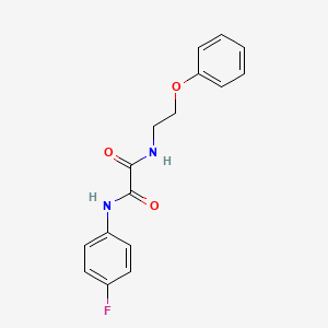 N-(4-fluorophenyl)-N'-(2-phenoxyethyl)ethanediamide