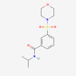 molecular formula C14H20N2O4S B4928003 N-isopropyl-3-(4-morpholinylsulfonyl)benzamide 