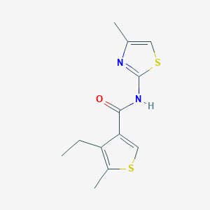 4-ethyl-5-methyl-N-(4-methyl-1,3-thiazol-2-yl)-3-thiophenecarboxamide