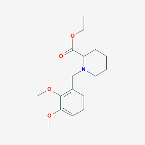 molecular formula C17H25NO4 B4928034 ethyl 1-(2,3-dimethoxybenzyl)-2-piperidinecarboxylate 