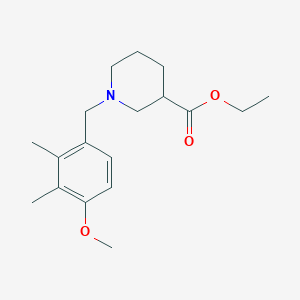 molecular formula C18H27NO3 B4928063 ethyl 1-(4-methoxy-2,3-dimethylbenzyl)-3-piperidinecarboxylate 