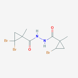 2,2-dibromo-N'-[(2-bromo-1-methylcyclopropyl)carbonyl]-1-methylcyclopropanecarbohydrazide