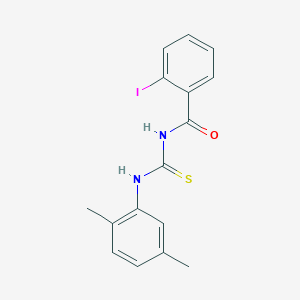 molecular formula C16H15IN2OS B4928163 N-{[(2,5-dimethylphenyl)amino]carbonothioyl}-2-iodobenzamide 